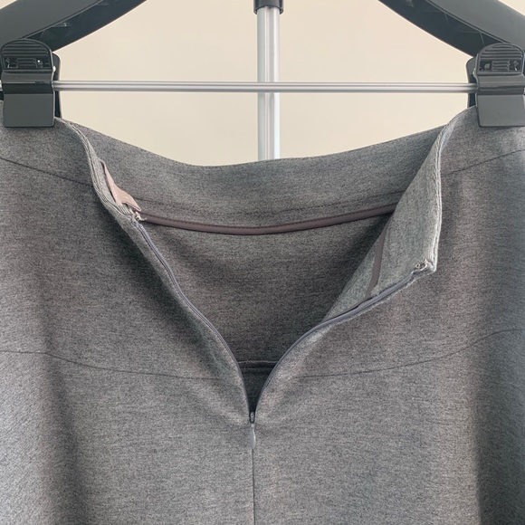 Banana Republic Gray Fit & Flare Ponte Skirt - Picture 9 of 11